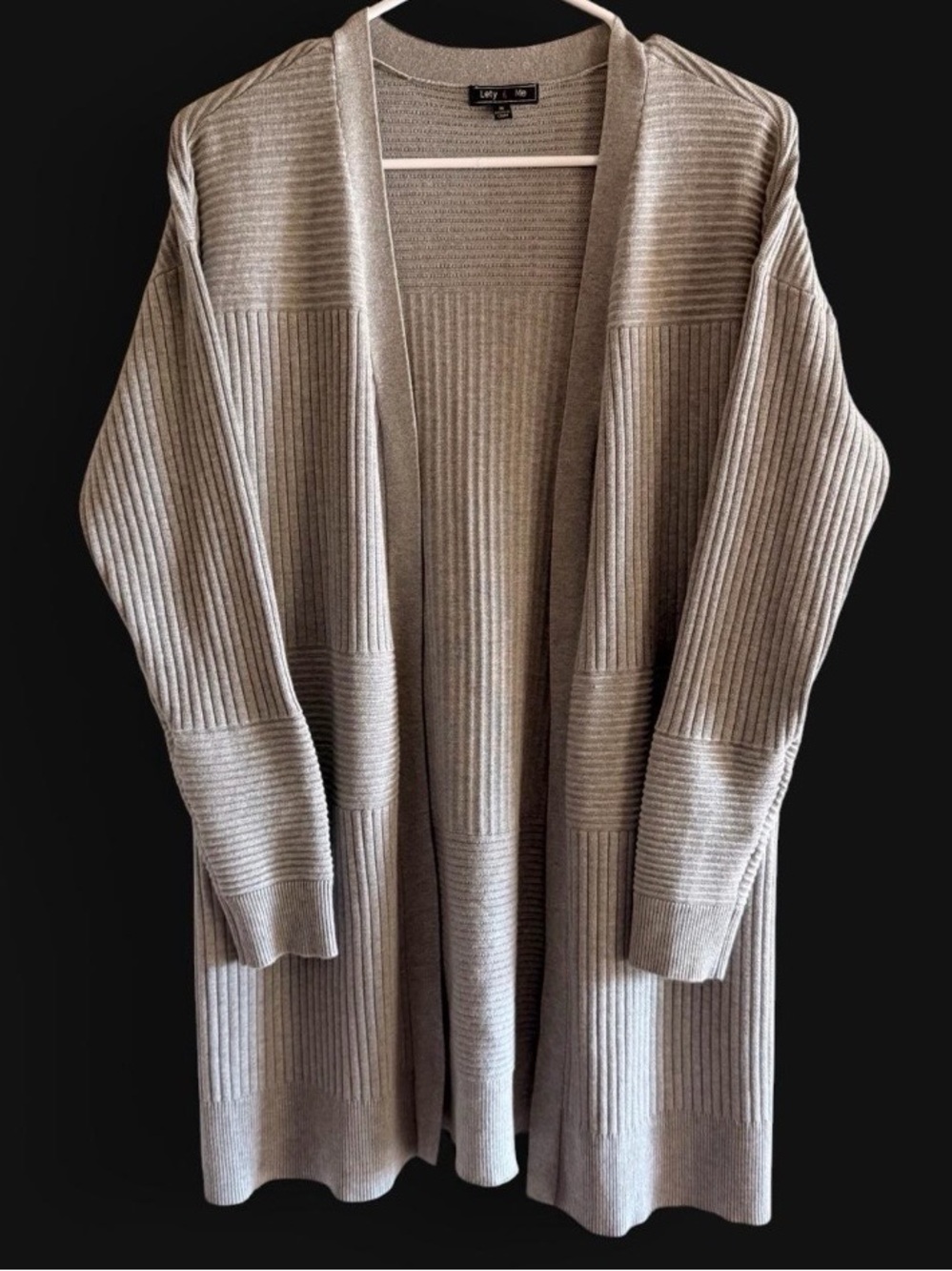 Lety & Me - Women’s Gray Cardigan - Size Medium
